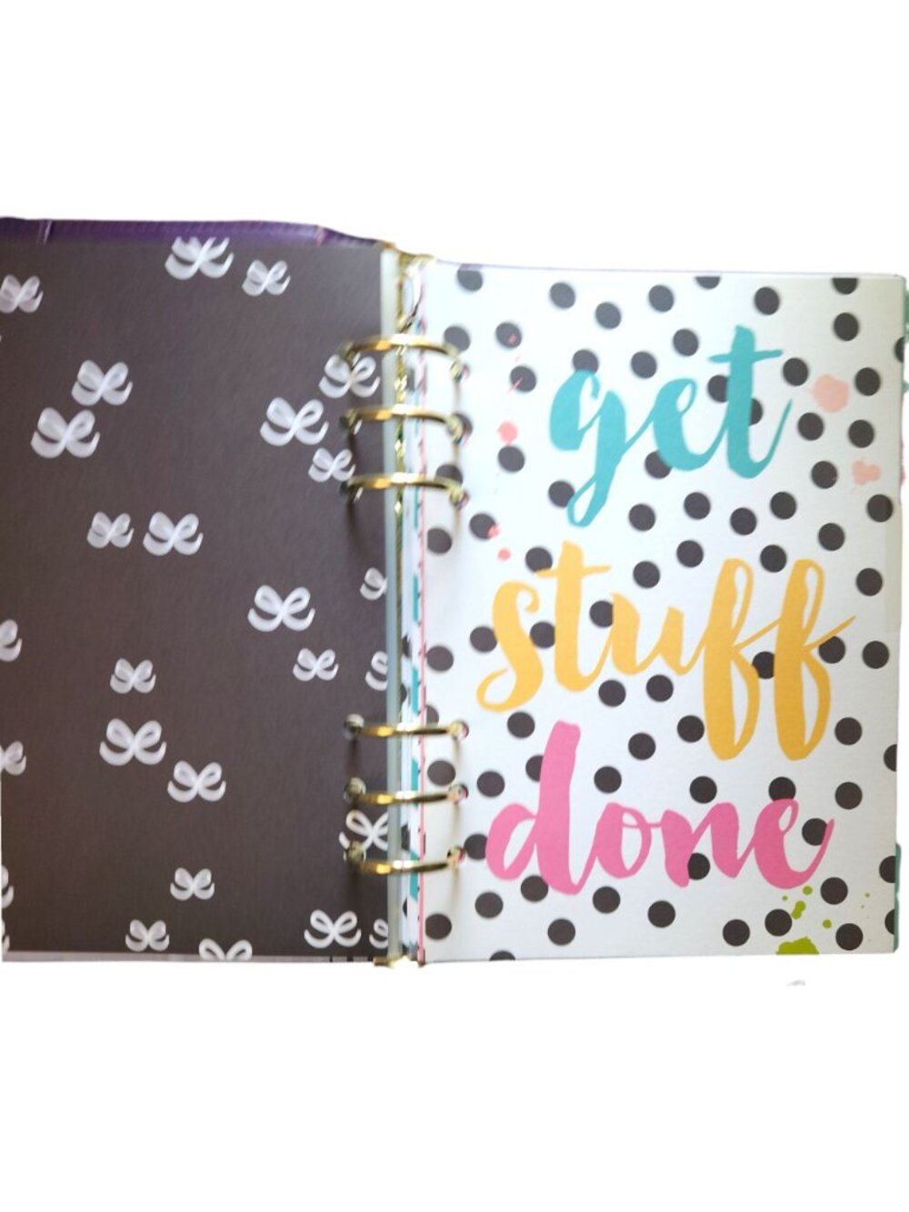 Simple Stories Carpe Diem A5 Planner 6 Rings w/Dividers & Inserts GRAPE - Picture 10 of 12